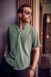 Hemd, Halbarm, extraleichter Piqué, Buttondown-Kragen, Modern Fit, bis 8 XL