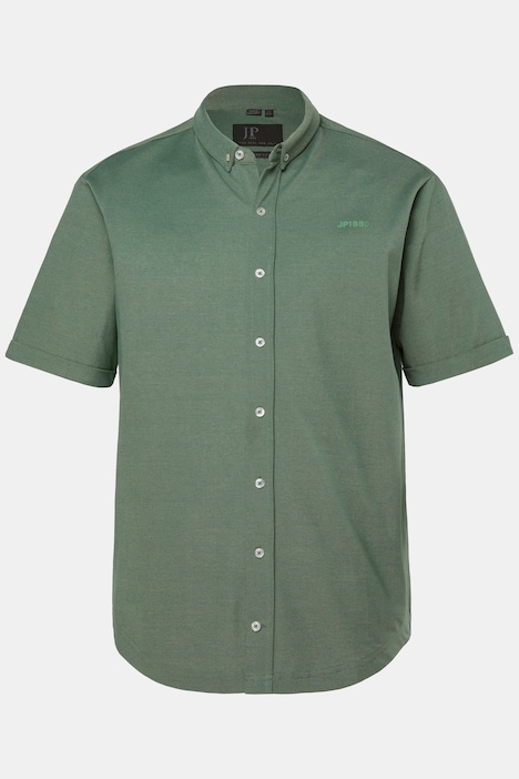Hemd, Halbarm, extraleichter Piqué, Buttondown-Kragen, Modern Fit, bis 8 XL