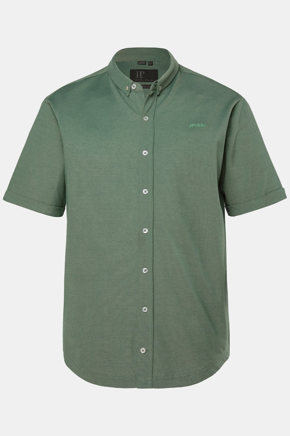 Hemd, Halbarm, extraleichter Piqué, Buttondown-Kragen, Modern Fit, bis 8 XL