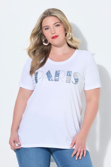 Paris Graphic Lettering Tunic Tee