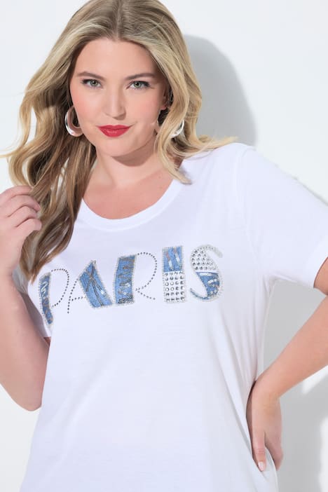 Paris Graphic Lettering Tunic Tee