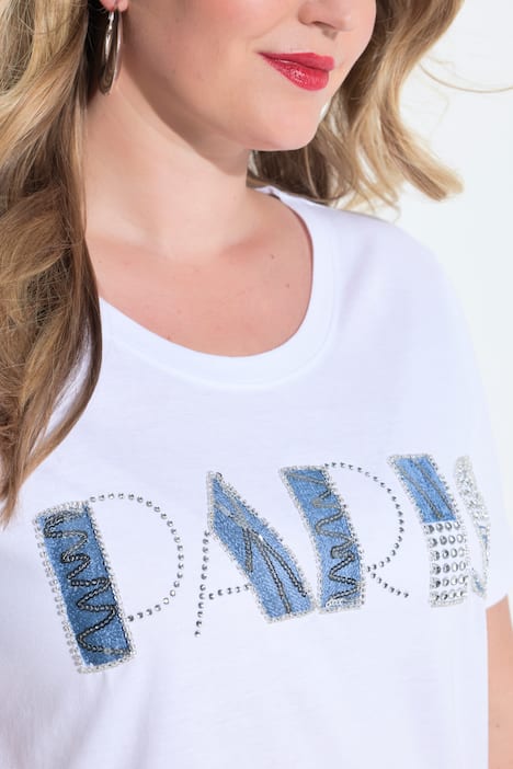 Paris Graphic Lettering Tunic Tee