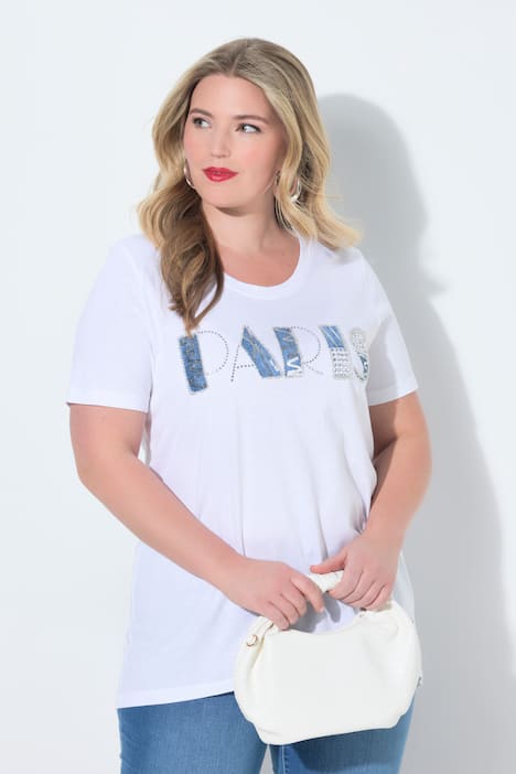 Paris Graphic Lettering Tunic Tee
