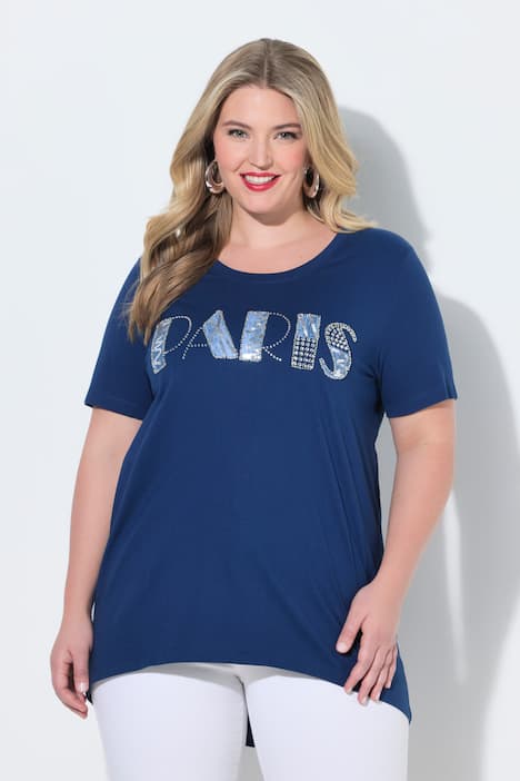Paris Graphic Lettering Tunic Tee