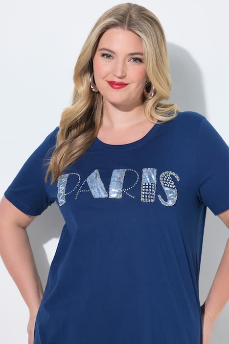 Paris Graphic Lettering Tunic Tee