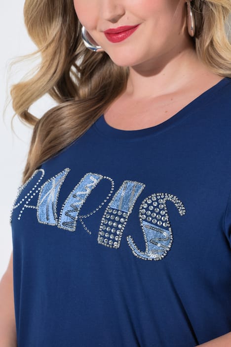 Paris Graphic Lettering Tunic Tee