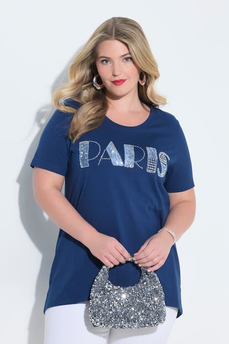 Paris Graphic Lettering Tunic Tee