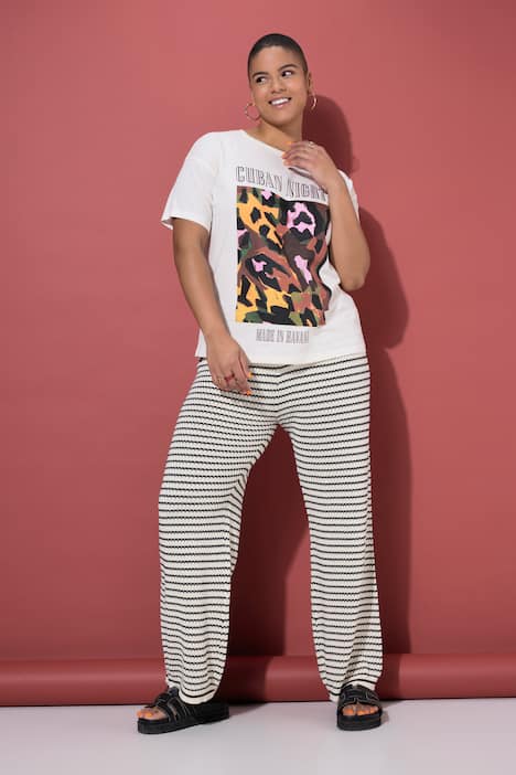 T-Shirt, oversized, Color-Leo Motiv