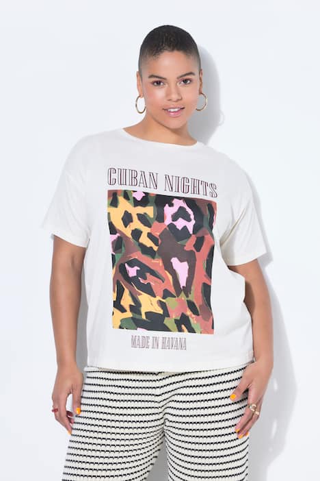 T-Shirt, oversized, Color-Leo Motiv