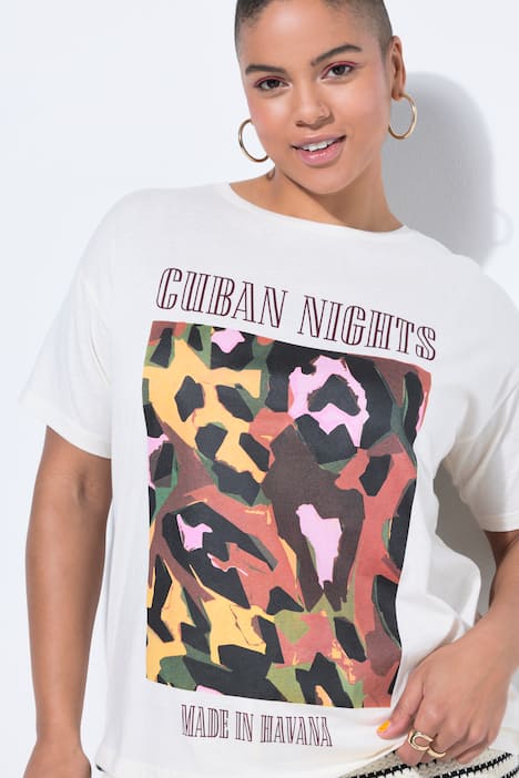 T-Shirt, oversized, Color-Leo Motiv