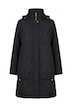 Mantel, Steppmix, wasserabweisend, Kapuze, 2-Wege-Zipper