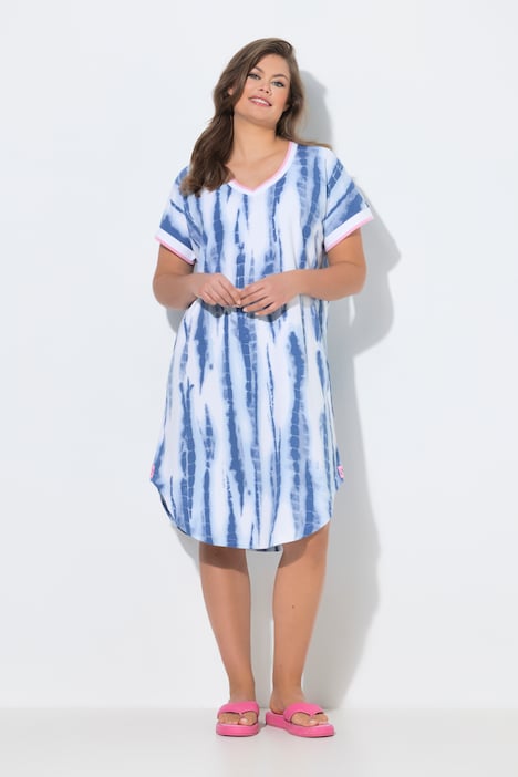 T-shirtkjole med V-udskæring, OEKO-TEX Made In Green