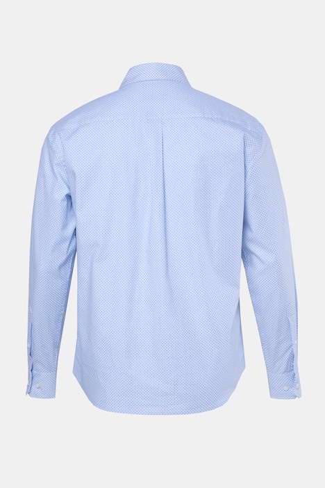 Hemd, Langarm, Minimaldruck, Haikragen, Modern Fit, bis 8XL