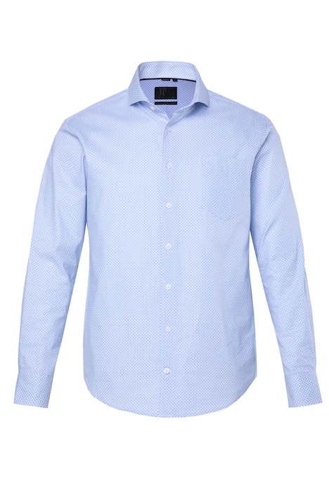 Košile, dlouhé rukávy, drobný vzor, stojáček s rozparkem, moderní střih, do velikosti 8XL
