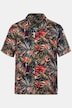 Viskose-Hemd, Halbarm, Cubakragen, Cuba Fit, Alloverprint, bis 8 XL