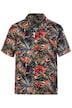 Viskózová košile, polo rukávy, Cuba límeček, střih Cuba, celoplošný potisk, do vel. 8XL