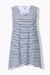 Eco Cotton Striped Pointed Hem Tunic Tank