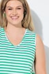 Eco Cotton Striped Pointed Hem Tunic Tank