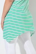 Eco Cotton Striped Pointed Hem Tunic Tank