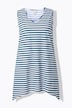 Eco Cotton Striped Pointed Hem Tunic Tank