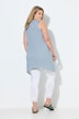 Eco Cotton Striped Pointed Hem Tunic Tank