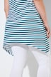 Eco Cotton Striped Pointed Hem Tunic Tank