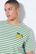 T-shirt dal taglio oversize con righe e applicazione con limoni