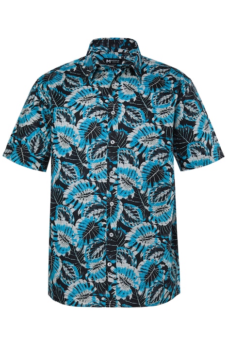 Košile, polo rukávy, Kentový límec, celoplošný potisk, komfortní střih, do vel. 8XL