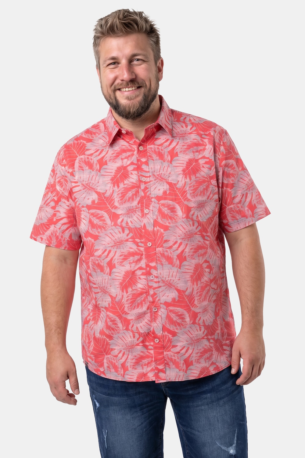 Hemd, Halbarm, Kentkragen, Alloverprint, Comfort Fit, bis 8 XL