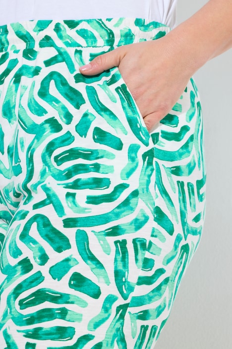 Jersey-Shorts, weites Bein, Elastikbund, Biobaumwolle