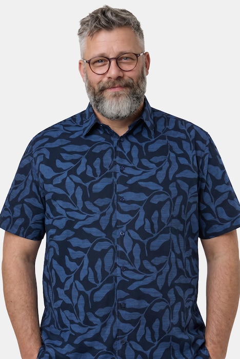 Hemd, Halbarm, Kentkragen, Alloverprint, Comfort Fit, bis 8 XL