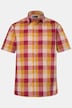 Geruit overhemd, korte mouw, kentkraag, speciale pasvorm tot 8XL, comfort fit, tot 8XL