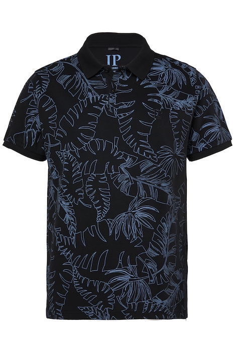 Polo shirt, short sleeve, piqué, all-over print, up to 8XL