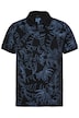 Polo shirt, short sleeve, piqué, all-over print, up to 8XL