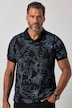 Poloshirt, Halbarm, Piqué, Alloverdruck, bis 8 XL