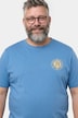 Schlafanzug Bauchfit, Zweiteiler, T-Shirt, Brustprint, Shorts, bis 8 XL