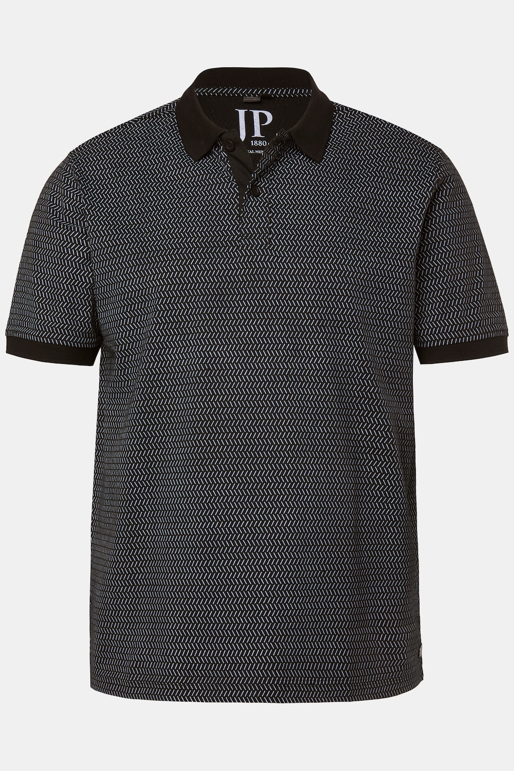 Poloshirt, Halbarm, Jersey, Minimalmuster, bis 8 XL