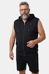 Gilet di felpa con cappuccio e tasca a marsupio, fino alla tg. 8XL