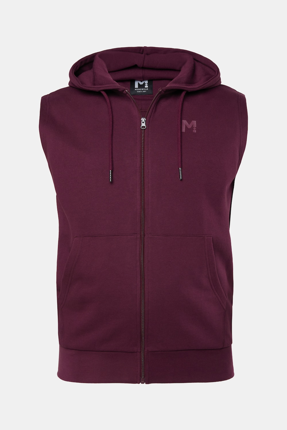 Men+ sweatvest, capuchon, kangoeroezak, tot 8XL