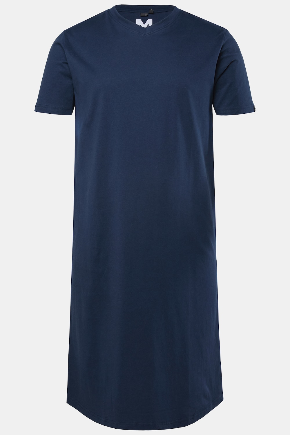 Nachthemd, korte mouw, jersey, V-hals, tot 8XL