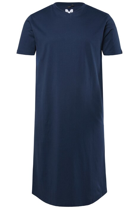 Nachthemd, Halbarm, Jersey, V-Ausschnitt, bis 8 XL