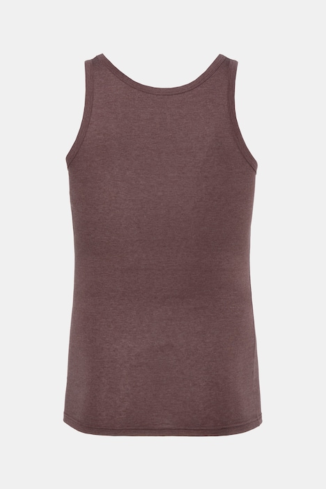 Canottiera, senza maniche, jersey a costine mélange, fino alla 8XL