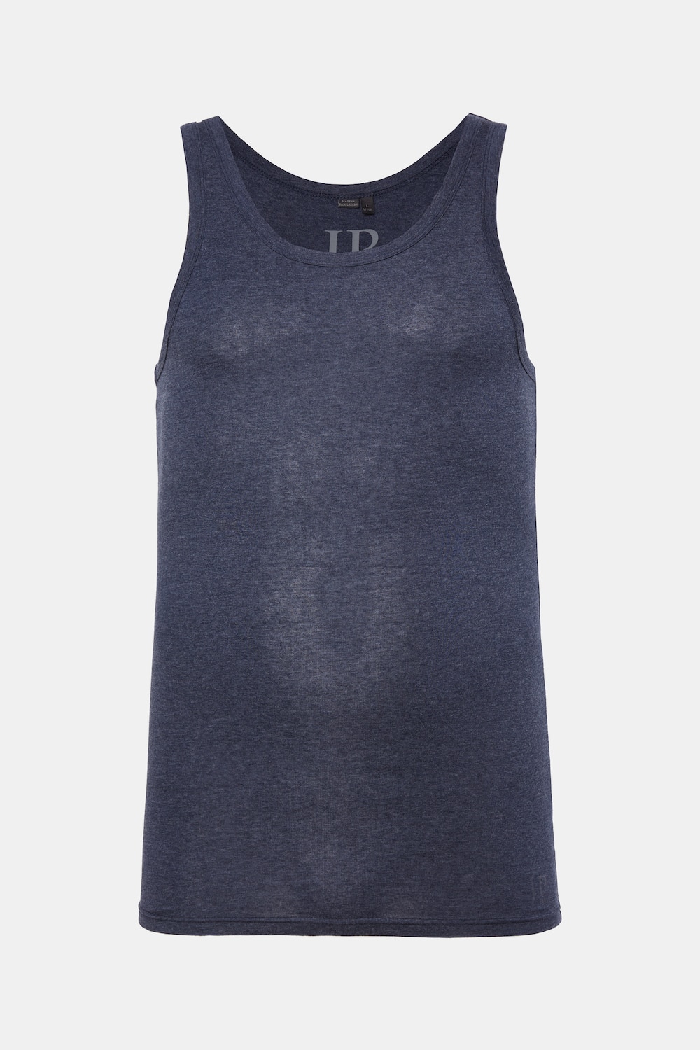 Maillot de corps, jersey côtelé chiné, modèle sans manches - jusqu'au 8 XL