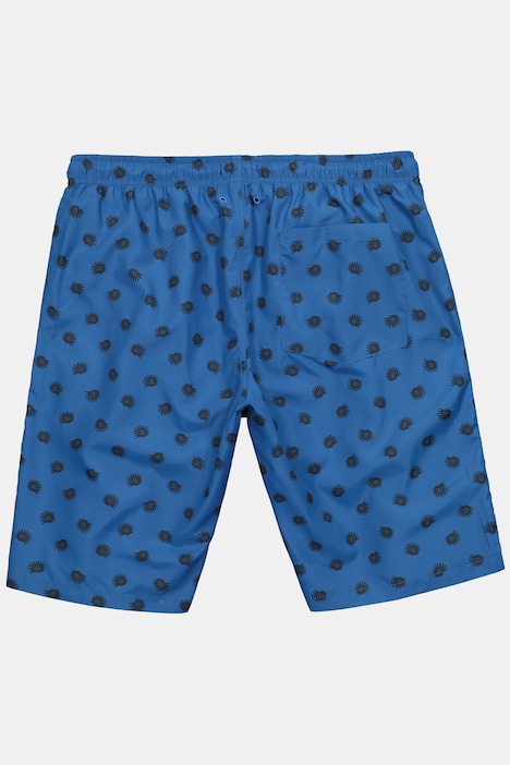 Badeshorts, Bauchfit, Alloverprint, Elastikbund, bis 8 XL