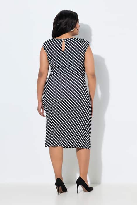 Striped Sleeveless Jersey Dress