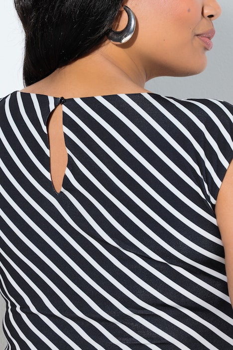 Striped Sleeveless Jersey Dress