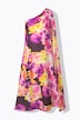 Electric Orchid Asymmetric Maxi Dress