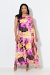 Electric Orchid Asymmetric Maxi Dress
