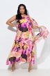 Electric Orchid Asymmetric Maxi Dress