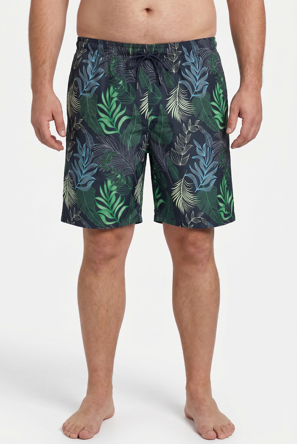 Badeshorts, Bauchfit, Alloverprint, Elastikbund, bis 8 XL
